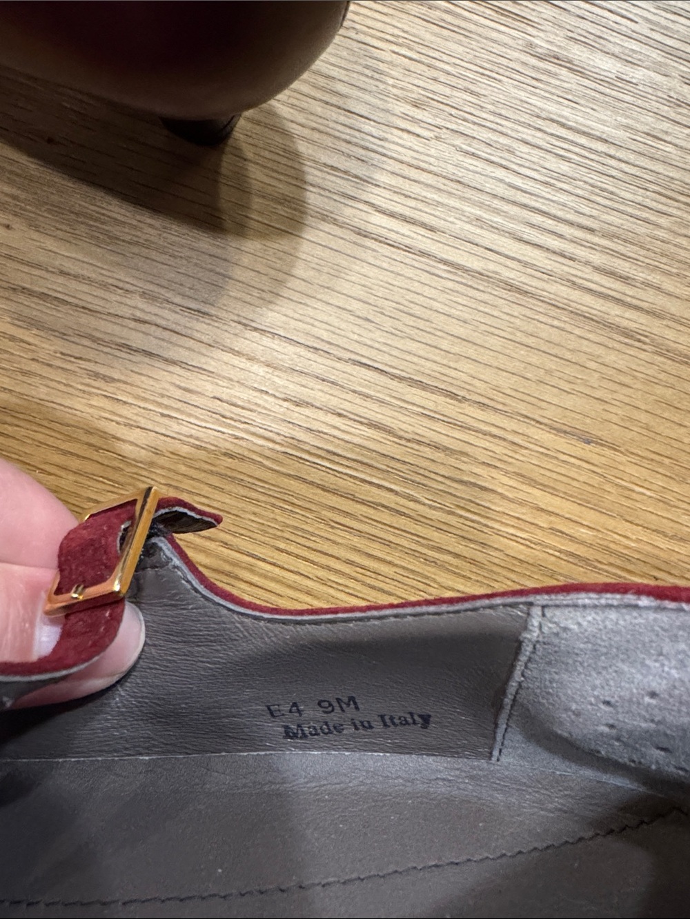 SAS Burgundy Mary Jane Low Heel Pumps - Picture 9 of 9